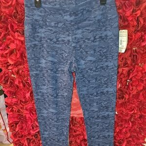 Moret Ultra NWT Women's Gypsy Blue Snake Twist Active Leggings Size XLarge